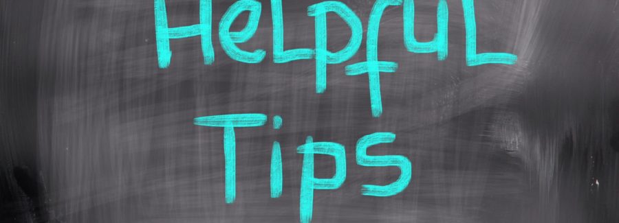 "Helpful tips" written on chalkboard