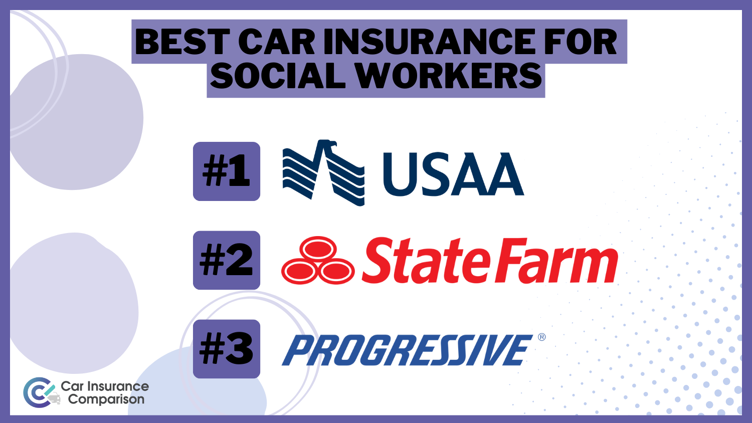 Best Car Insurance for Social Workers: USAA, State Farm and Progressive