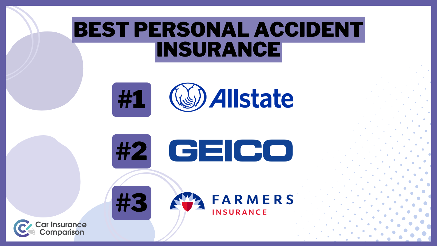 Best Personal Accident Insurance: Allstate, Geico, and Farmers