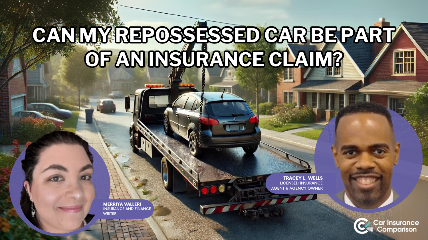 can my repossessed car be part of an insurance claim?