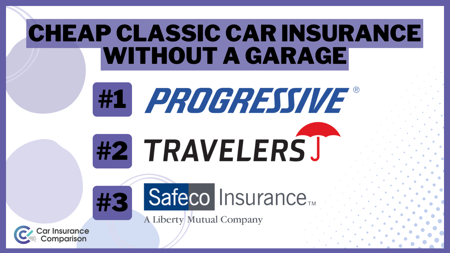 Cheap Classic Car Insurance Without a Garage: Progressive, Travelers, Safeco