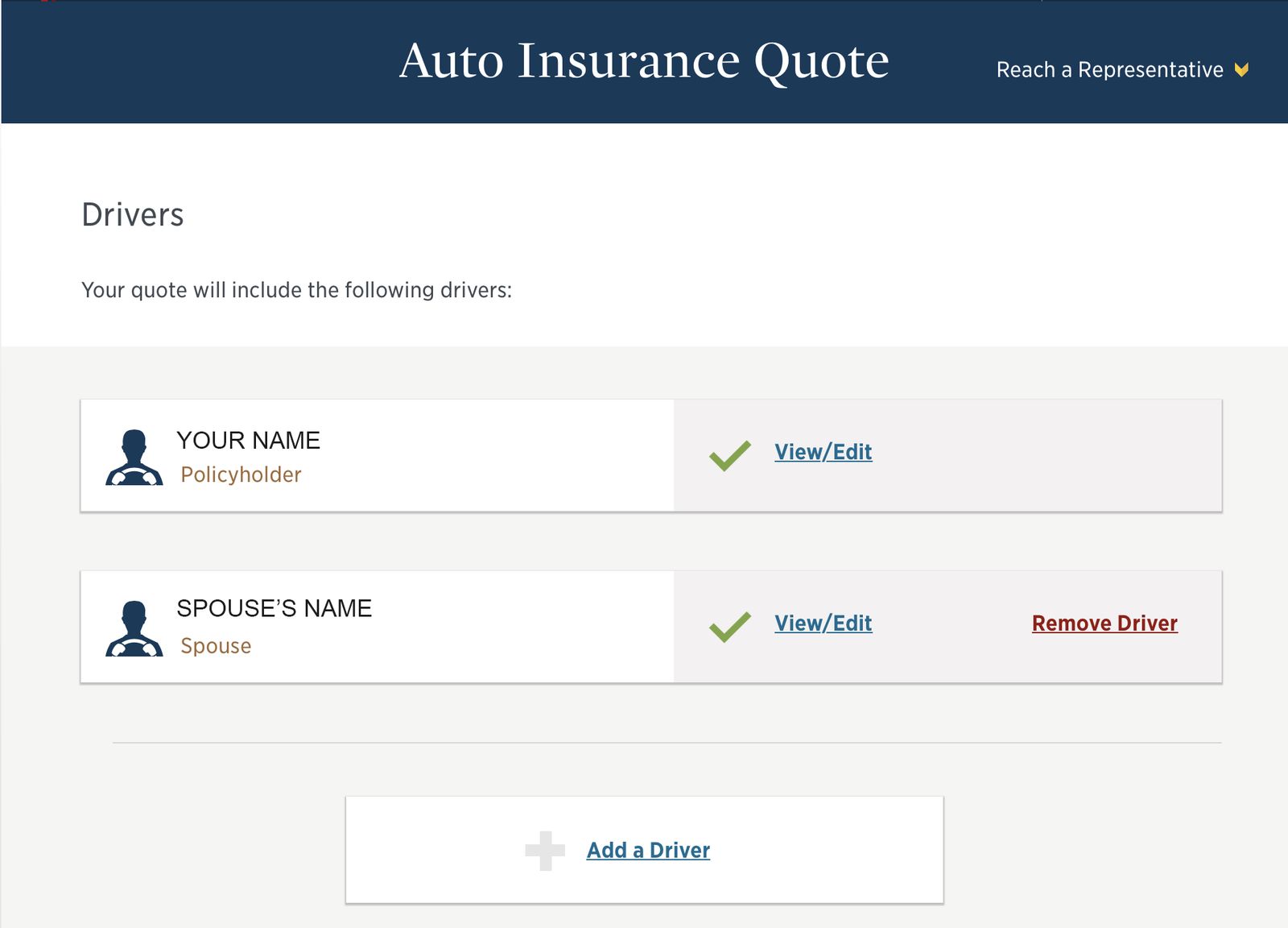 Enter Vehicle Information: How to Get a USAA Car Insurance Quote Online