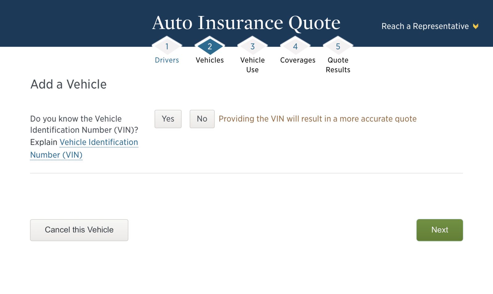 Add Vehicle Details: How to Get a USAA Car Insurance Quote Online