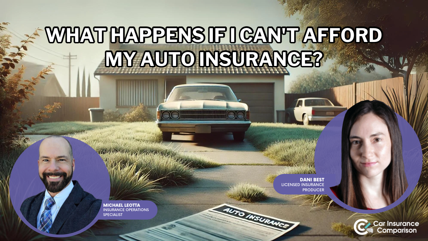 What happens if I can’t afford my car insurance?