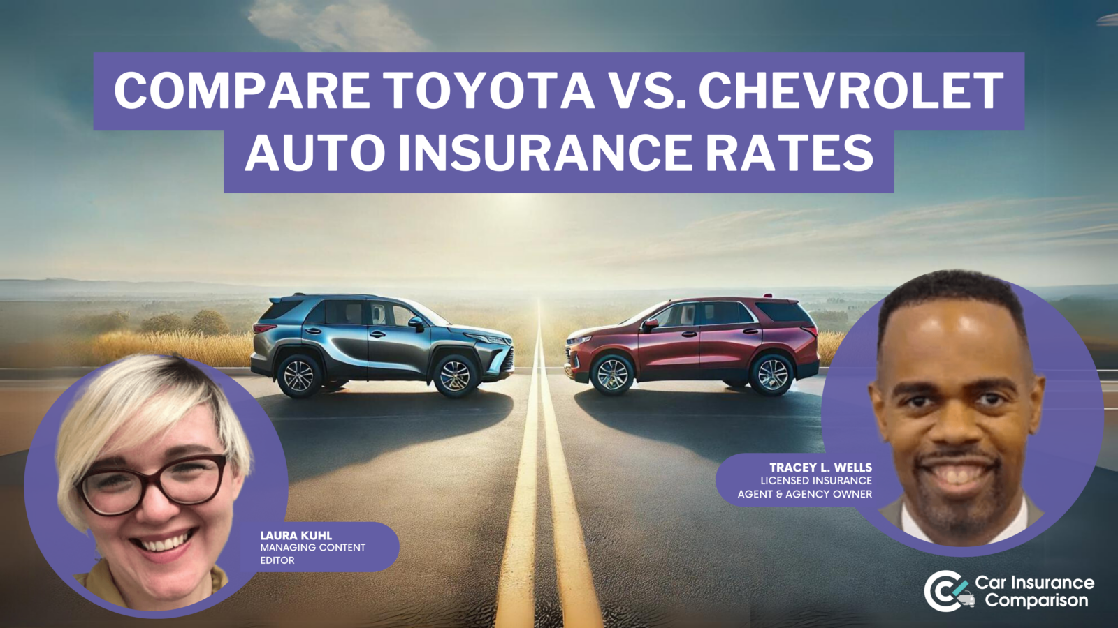 compare Toyota vs. Chevrolet auto insurance rates