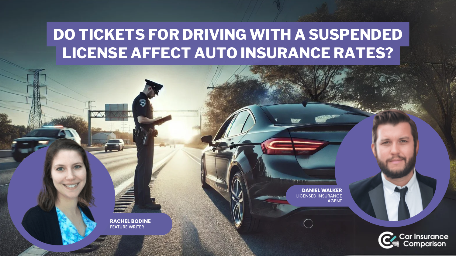 Do tickets for driving with a suspended license affect car insurance rates?