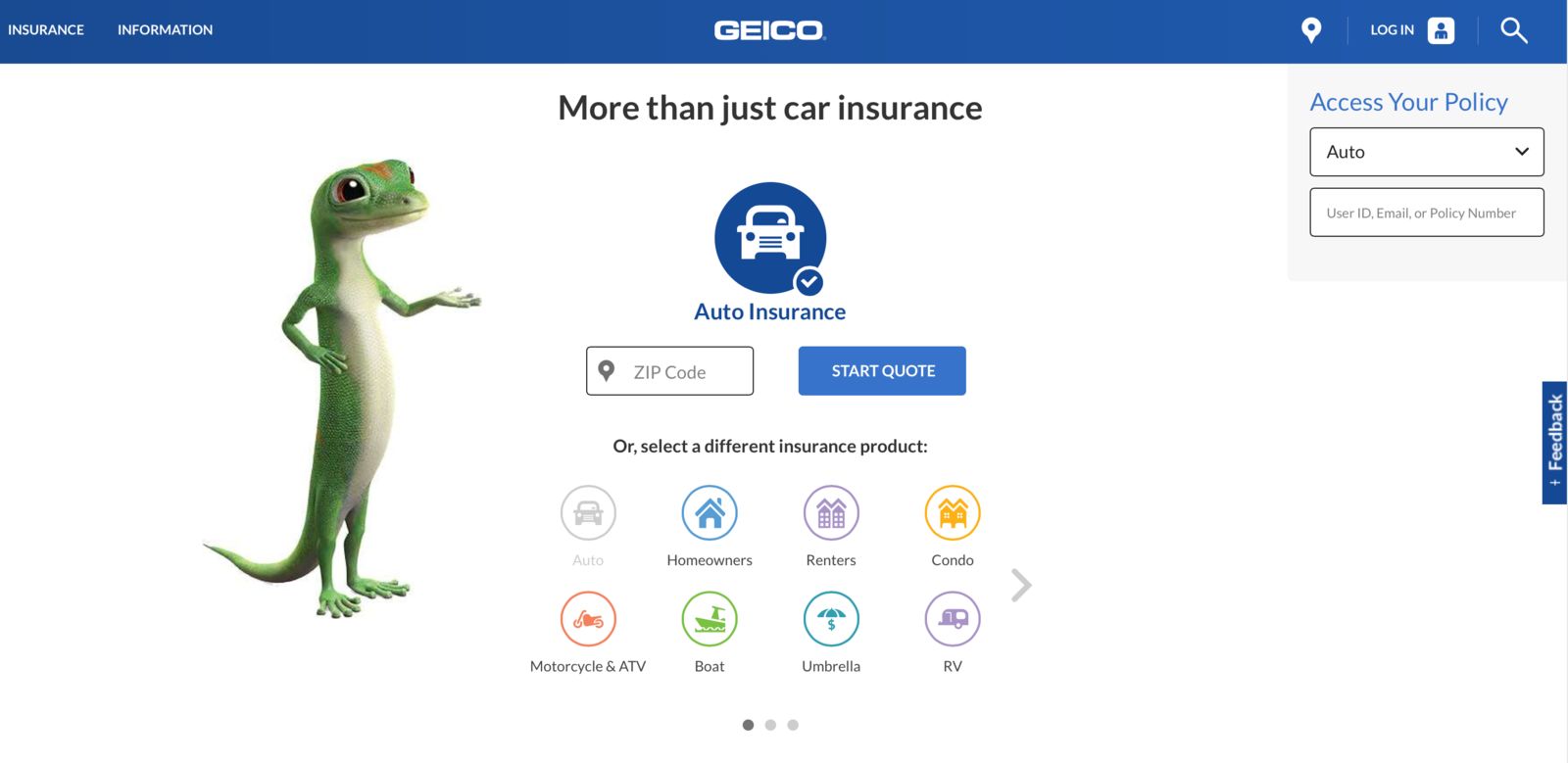 Geico: Cheap No-Deposit Car Insurance