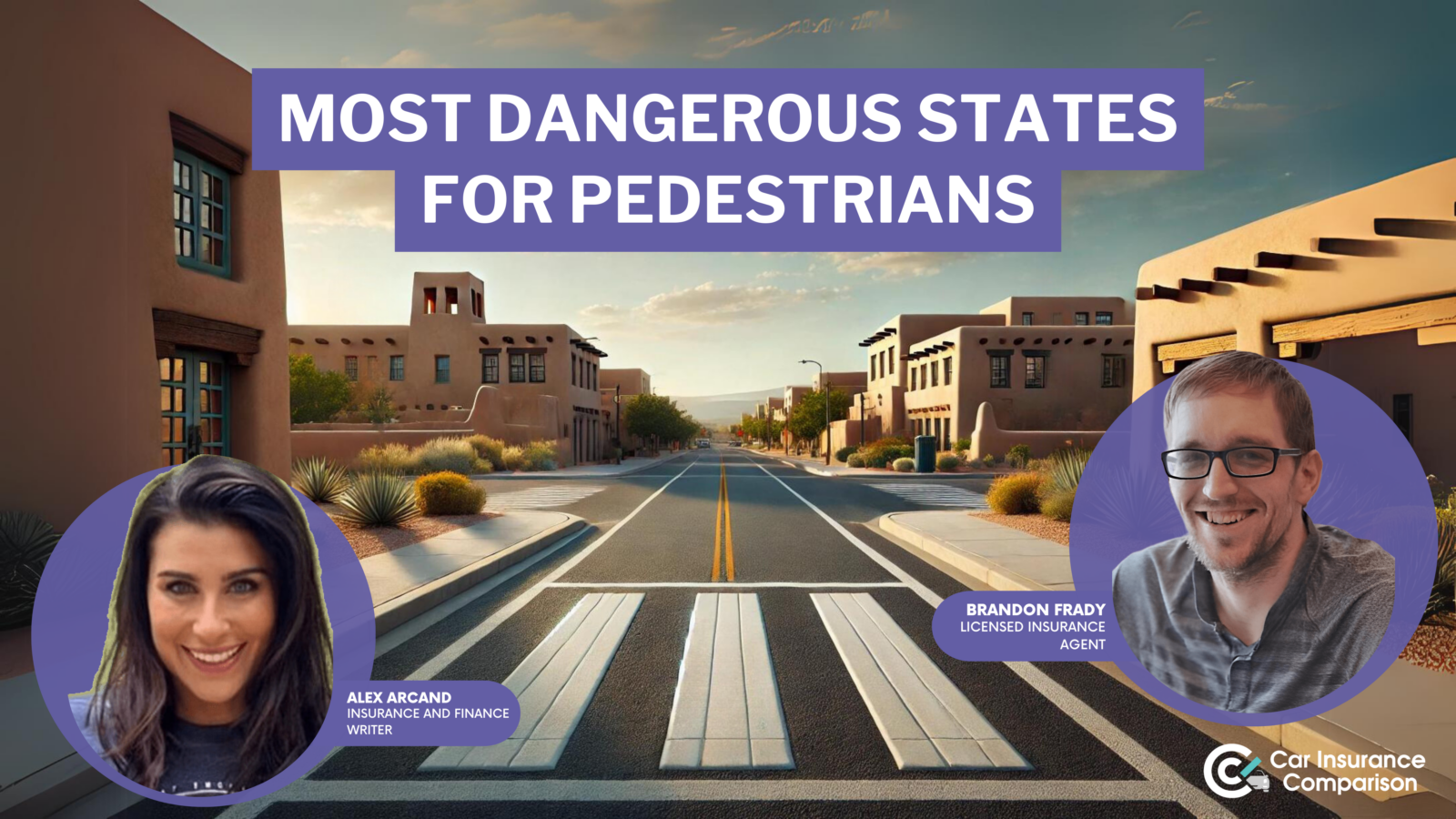 most dangerous states for pedestrians