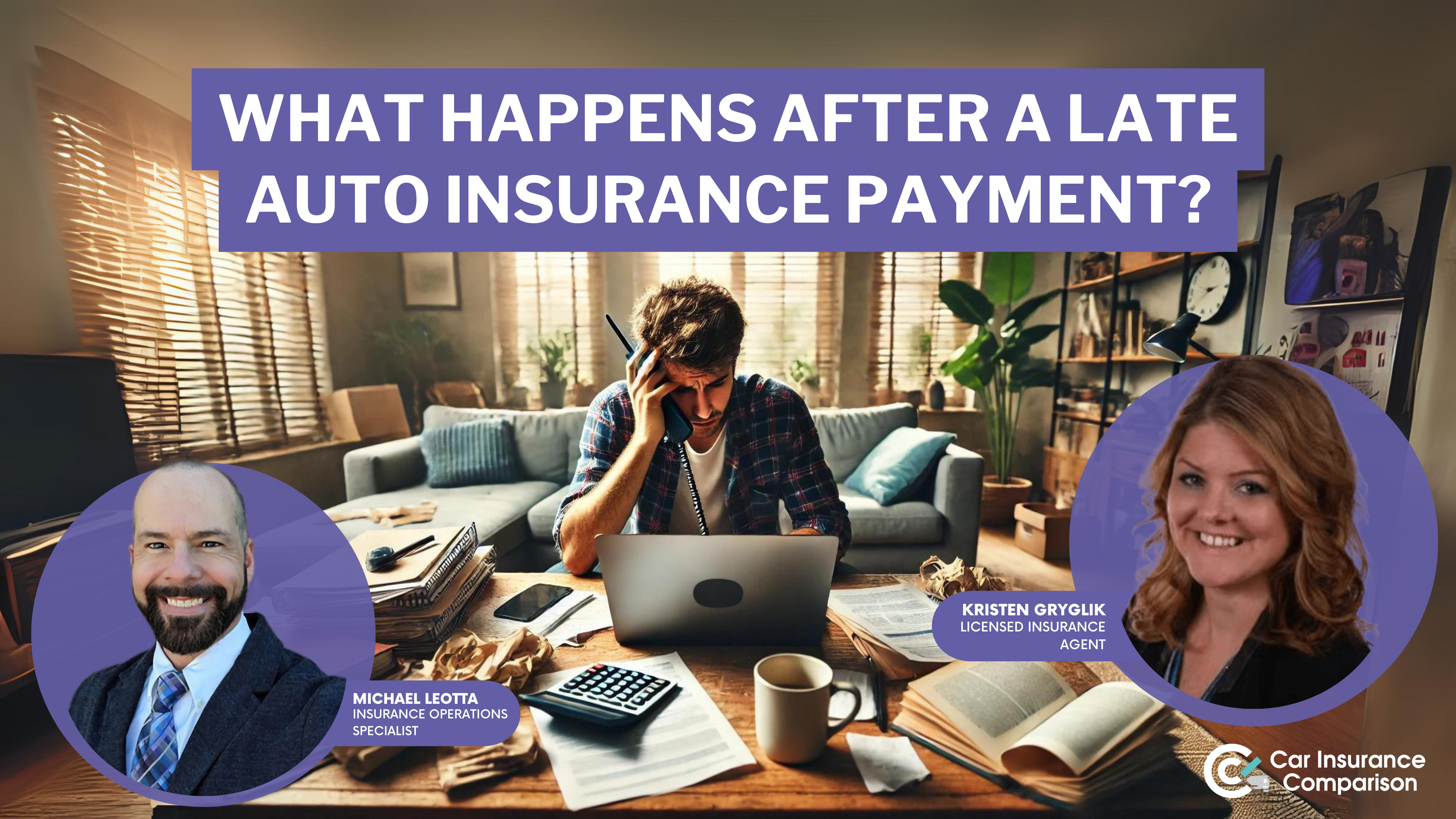 What happens after a late car insurance payment?