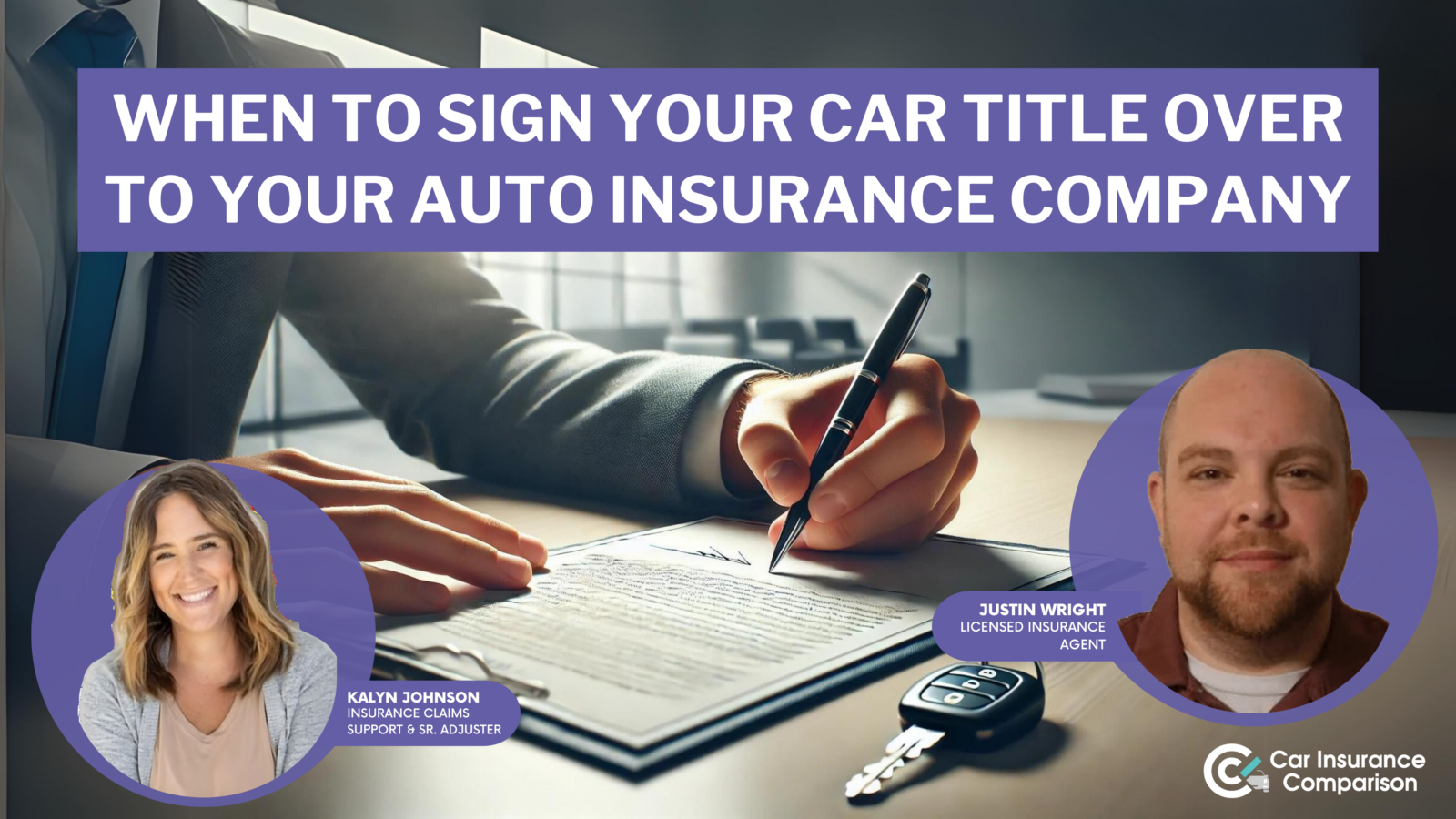 when to sign your car title over to your auto insurance company